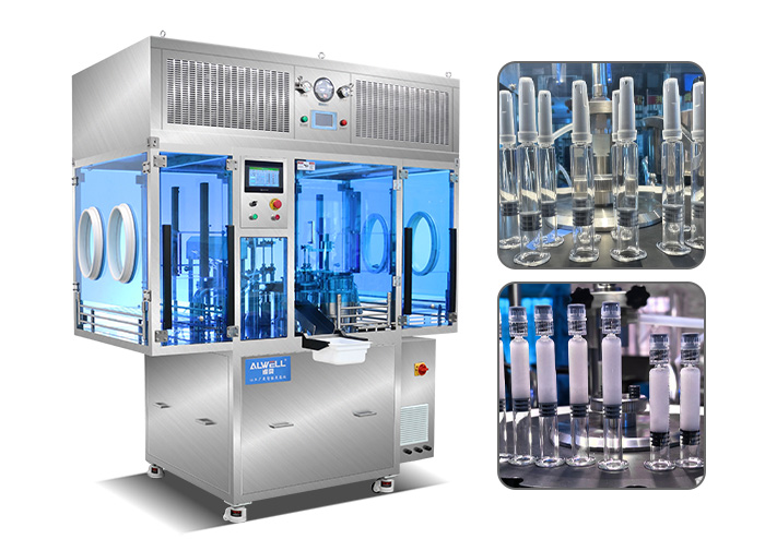 Pre-filled syringe vacuum filling and plugging machine