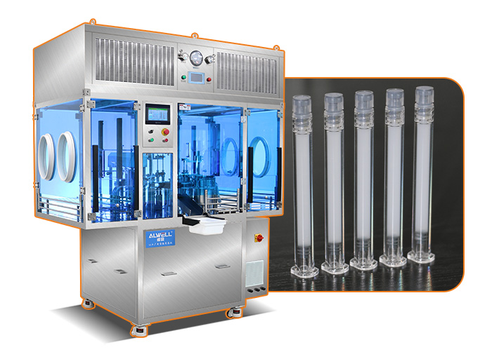 Plant protein cross-linked product pre-filling filling machine